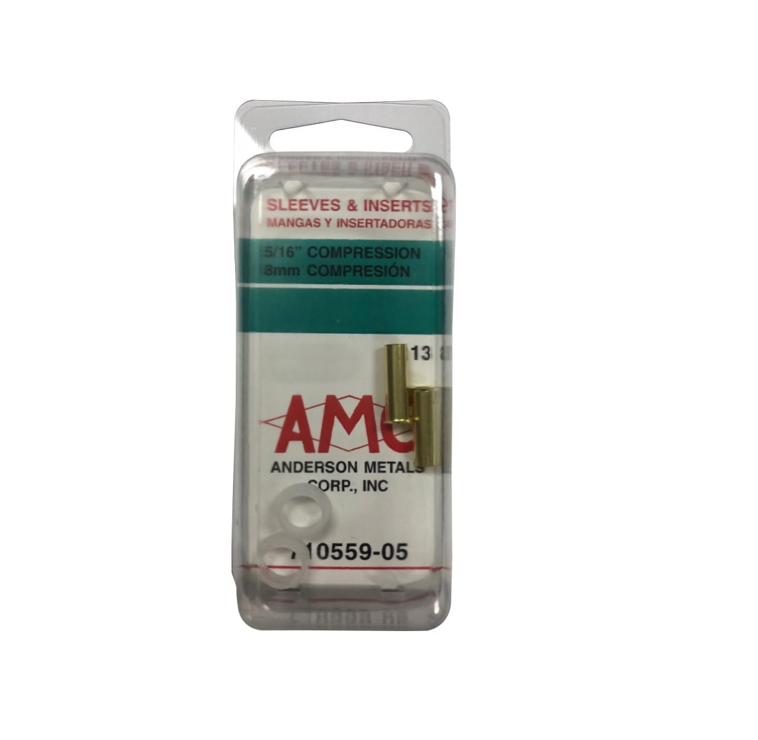 Anderson Metals 710559-05 Compression Stiffener and Sleeve, 5/16 Inch
