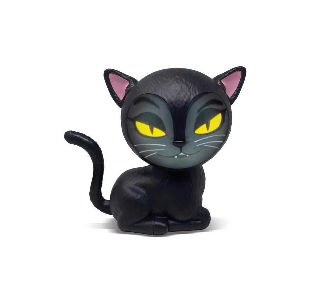 Animat3D MSPETC Eek the Cat Talking Animated Halloween Decor, Black