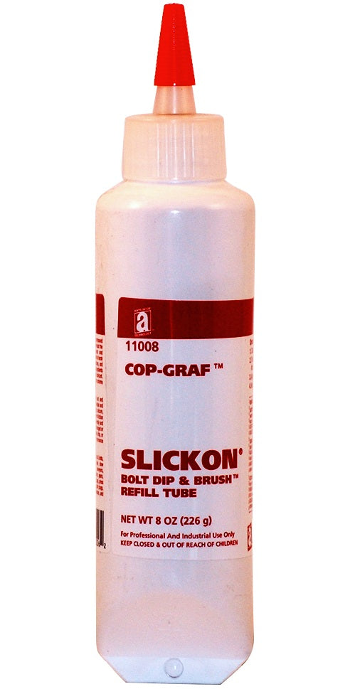 Anti-Seize Technology 11008 Cop-Graf Slickon Bolt Dip & Brush Refill Tube, 8 Oz