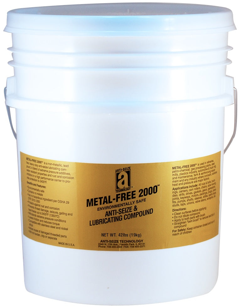 Anti-Seize Technology 20050 Metal-Free 2000 Lubricating Compound, 42 Lbs