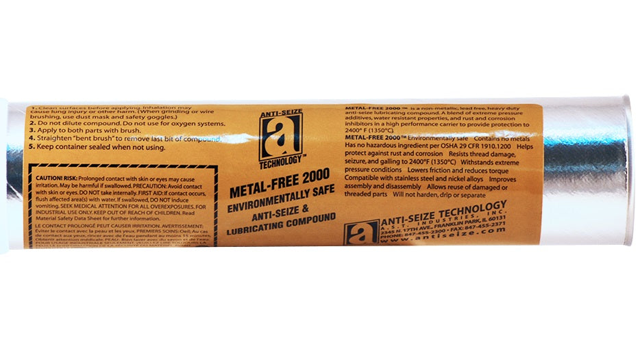 Anti-Seize Technology 20015 Metal-free 2000 Lubricating Compound, 8 Oz