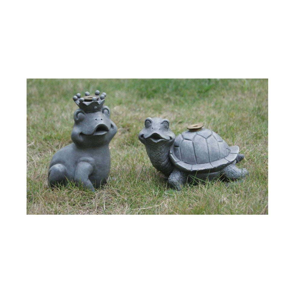 Apex DE3232 Turtle & Frog Statue, Resin