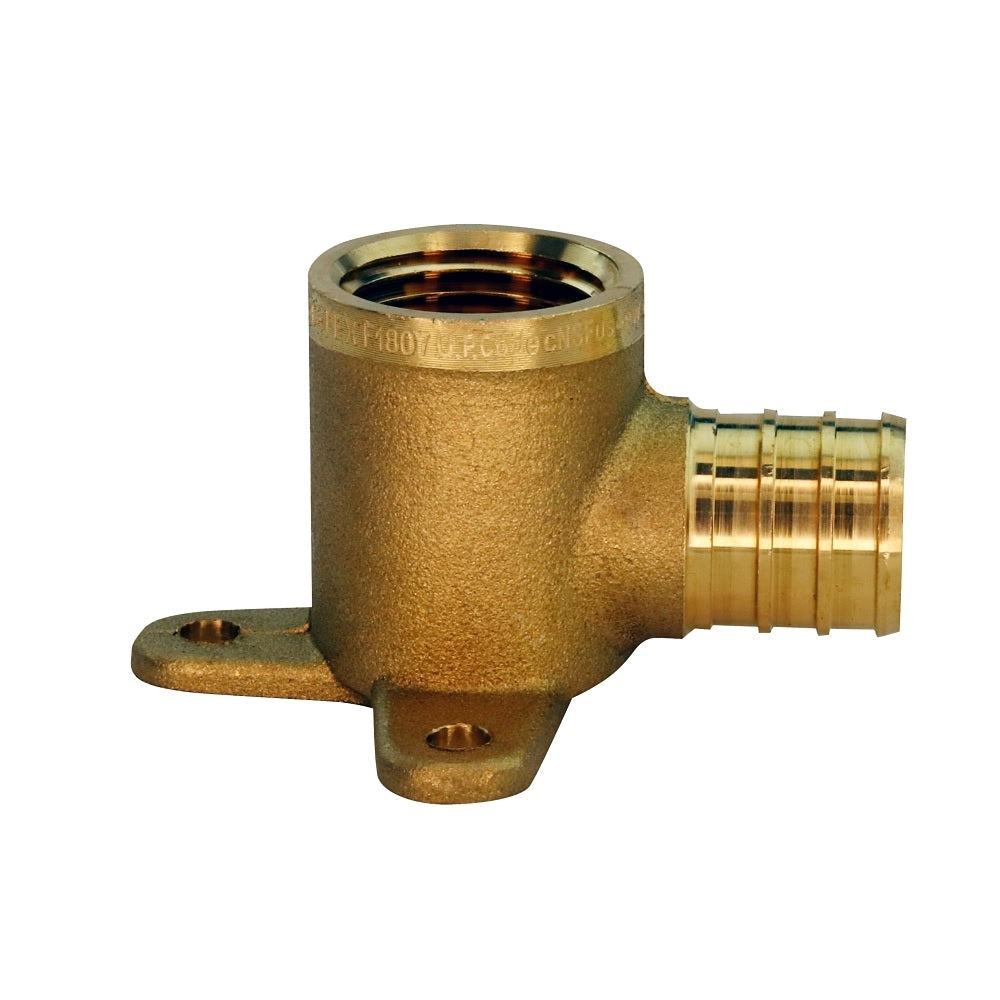 Apollo APXDEE3412 Drop Ear Elbow, 3/4 Inch x 1/2 Inch, Brass