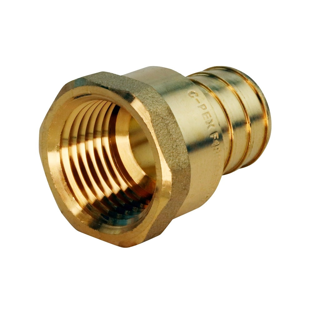 Apollo APXFA3412 PEX Barb Adapter, 3/4 Inch x 1/2 Inch, Brass