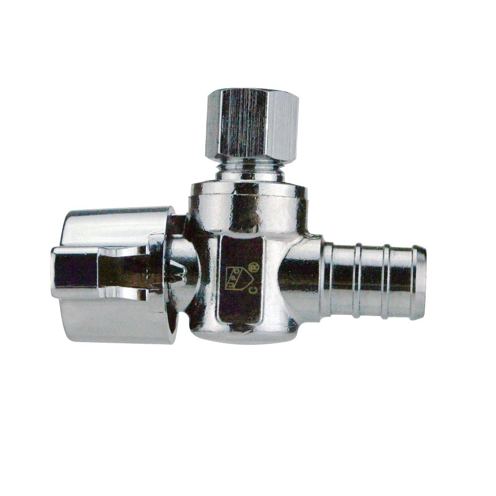 Apollo APXVA1214C Angle Stop Valve, Brass, 1/2 Inch x 1/4 Inch