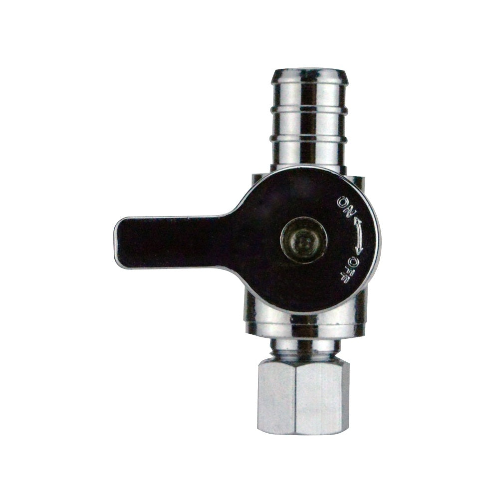 Apollo APXVS1214C Compression Straight Stop Valve, 1/2 Inch X 1/4 Inch