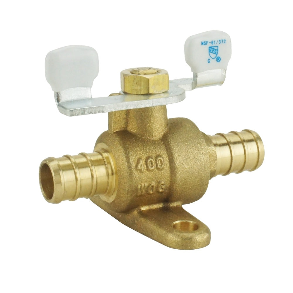 Apollo APXV34T Ball Valve with Mounting Pad, Brass, 3/4 Inch