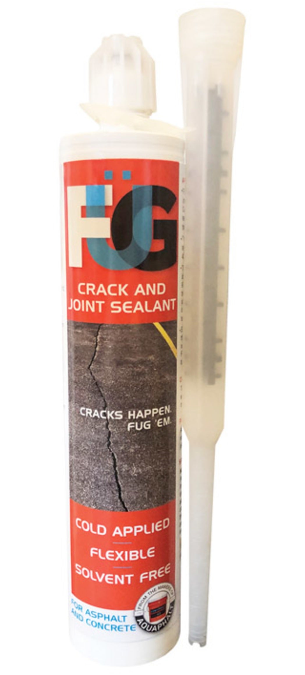 Aquaphalt FUG TUBE Crack and Joint Sealant Driveway Crack Repair, 10.1 Oz
