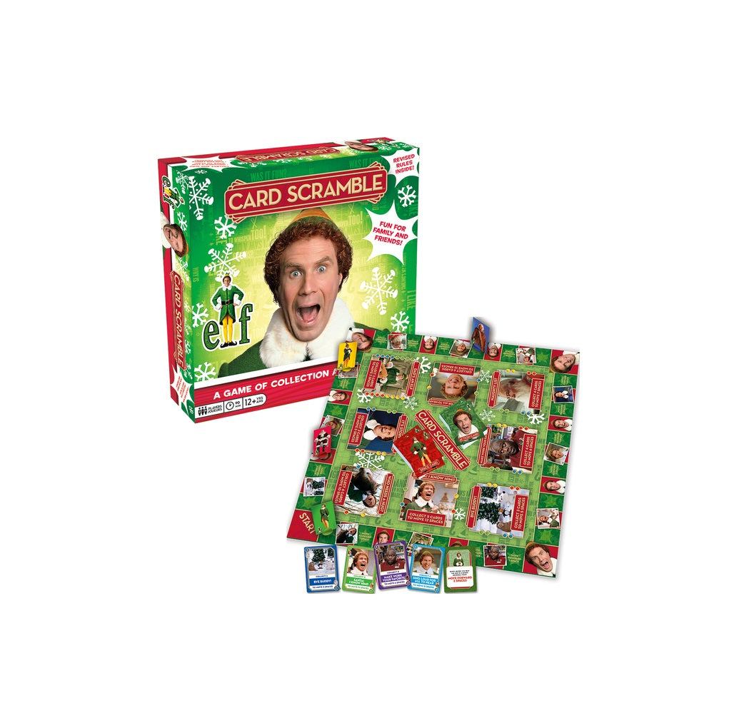 Aquarius 97504 Elf Movie Card Scramble Chritsmas Holiday Board Game