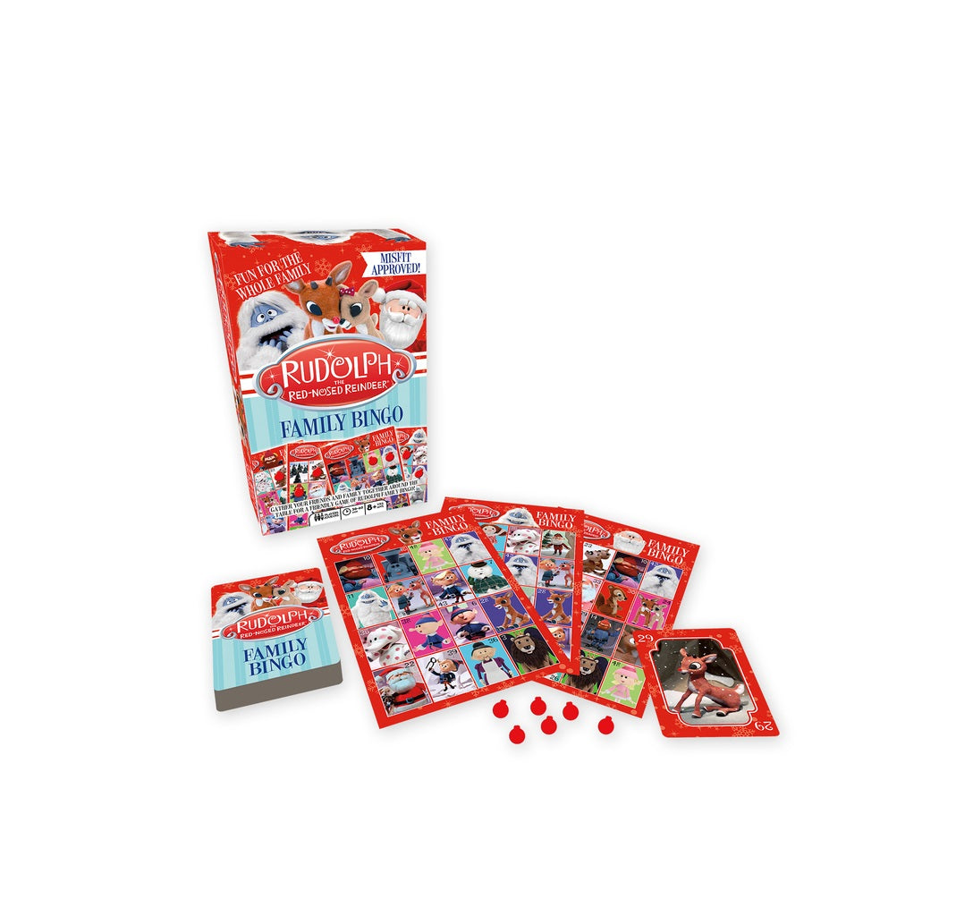 Aquarius 96302 Rudolph Family Bingo Game, 3+ Year