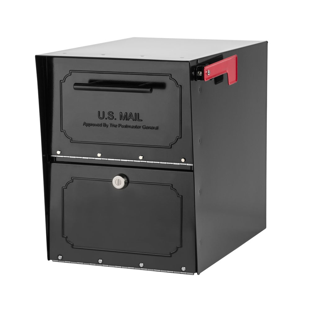 Architectural Mailboxes 6200B-10 Oasis Classic Post Mount Mailbox, Black