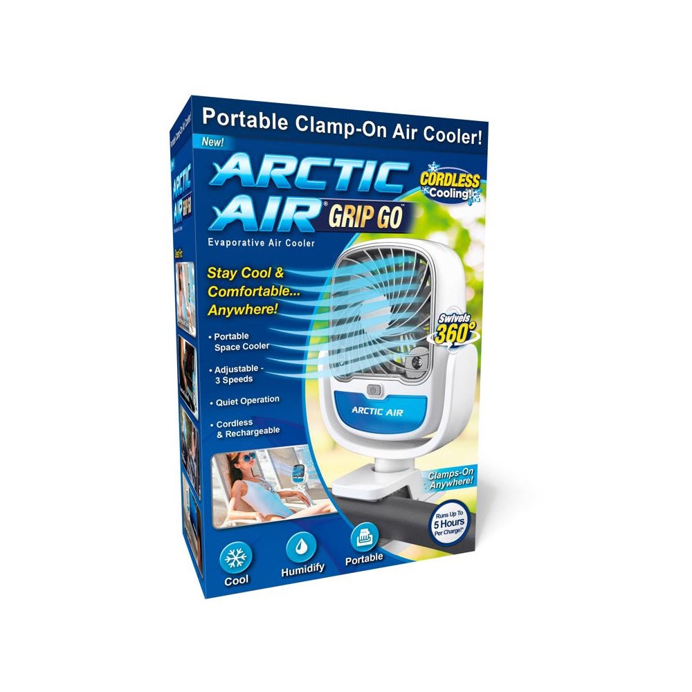Arctic Air AAGG-MC12/4 Grip Go Portable Evaporative Cooler, White, 3.7 Volt