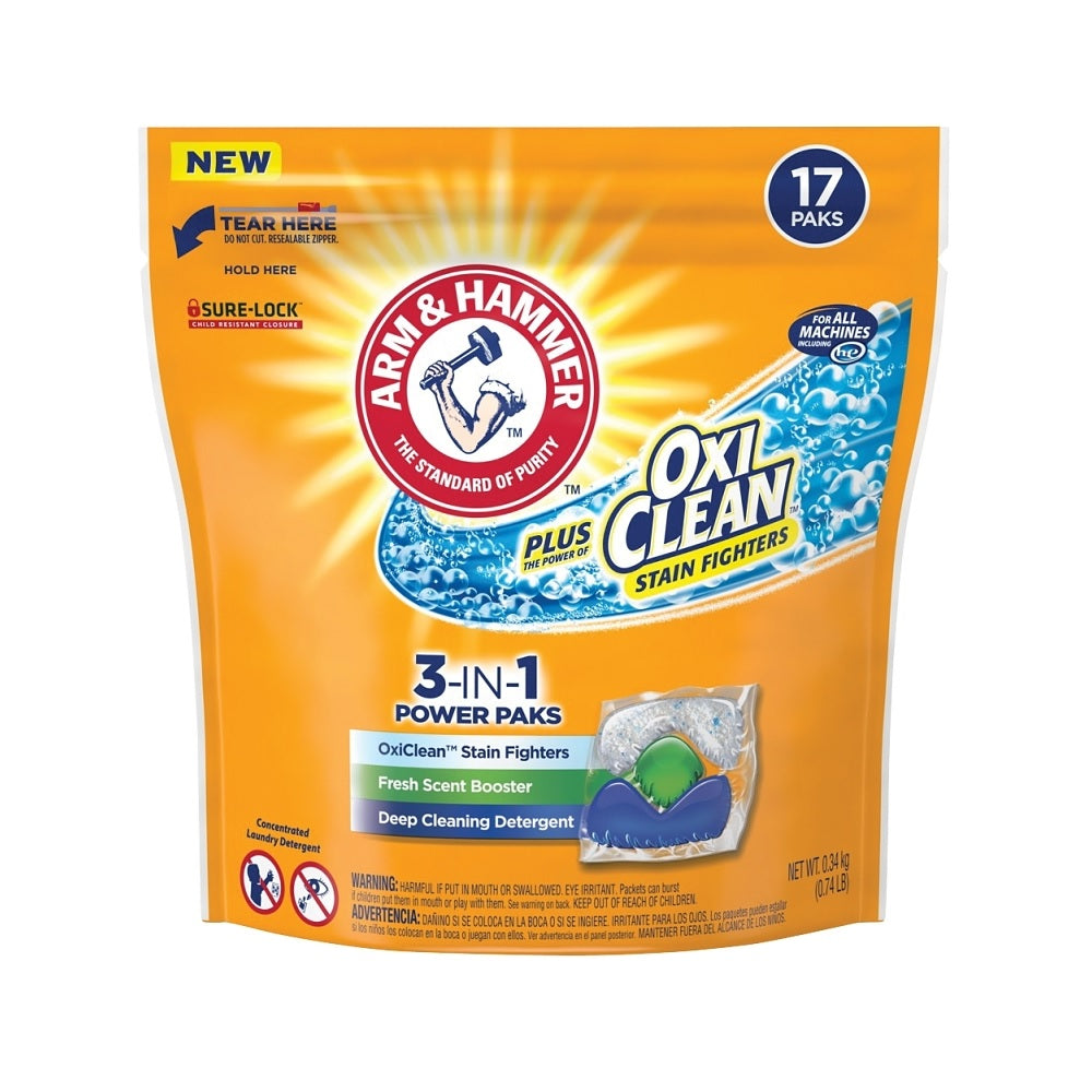 Arm & Hammer 00250 Laundry Detergent, 0.74 Lbs