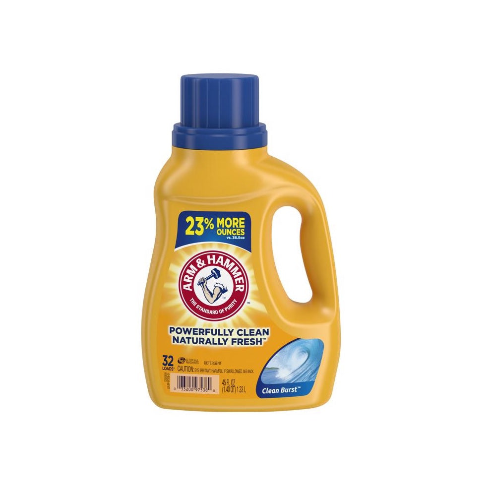 Arm & Hammer 97538 Laundry Detergent, 45 Ounce
