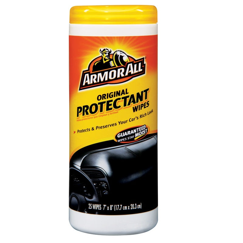 Armor All 17496C Original Protectant Wipes, 25 Wipes