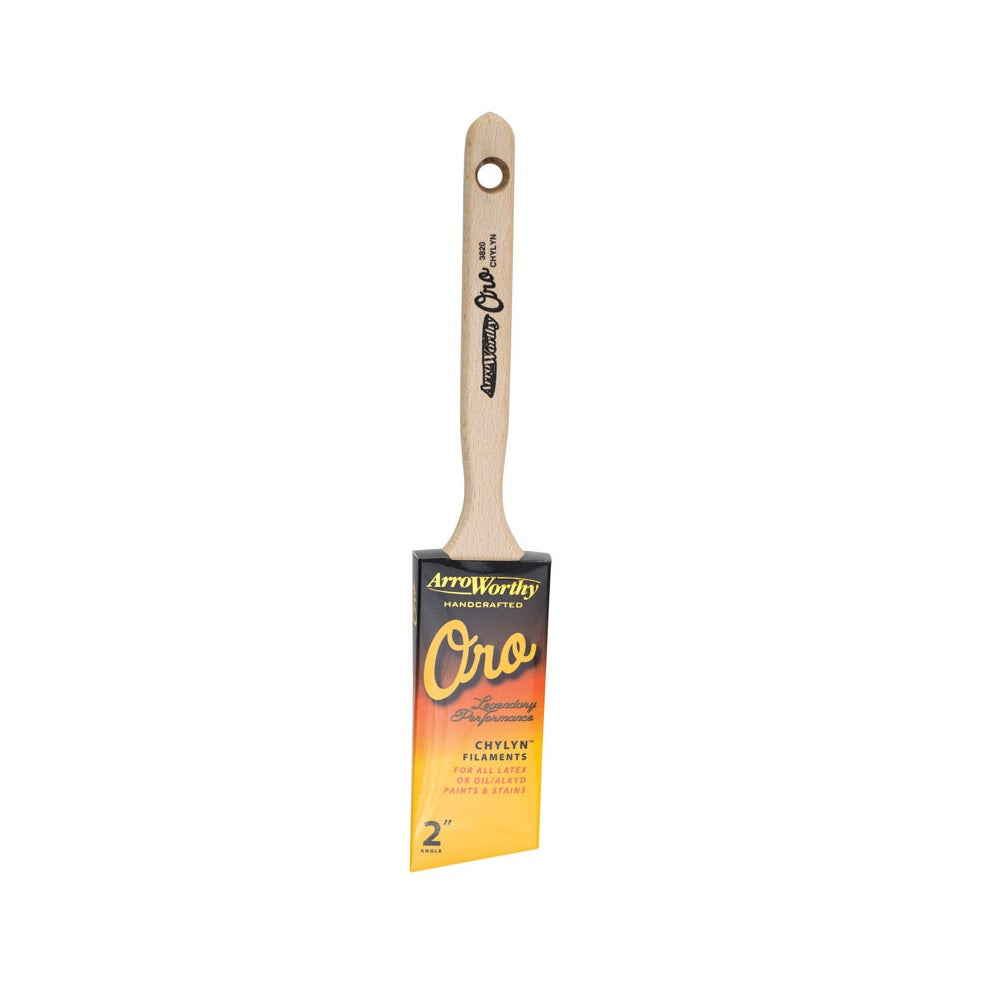 ArroWorthy 3820-2 Oro Angle Sash Paint Brush, 2"