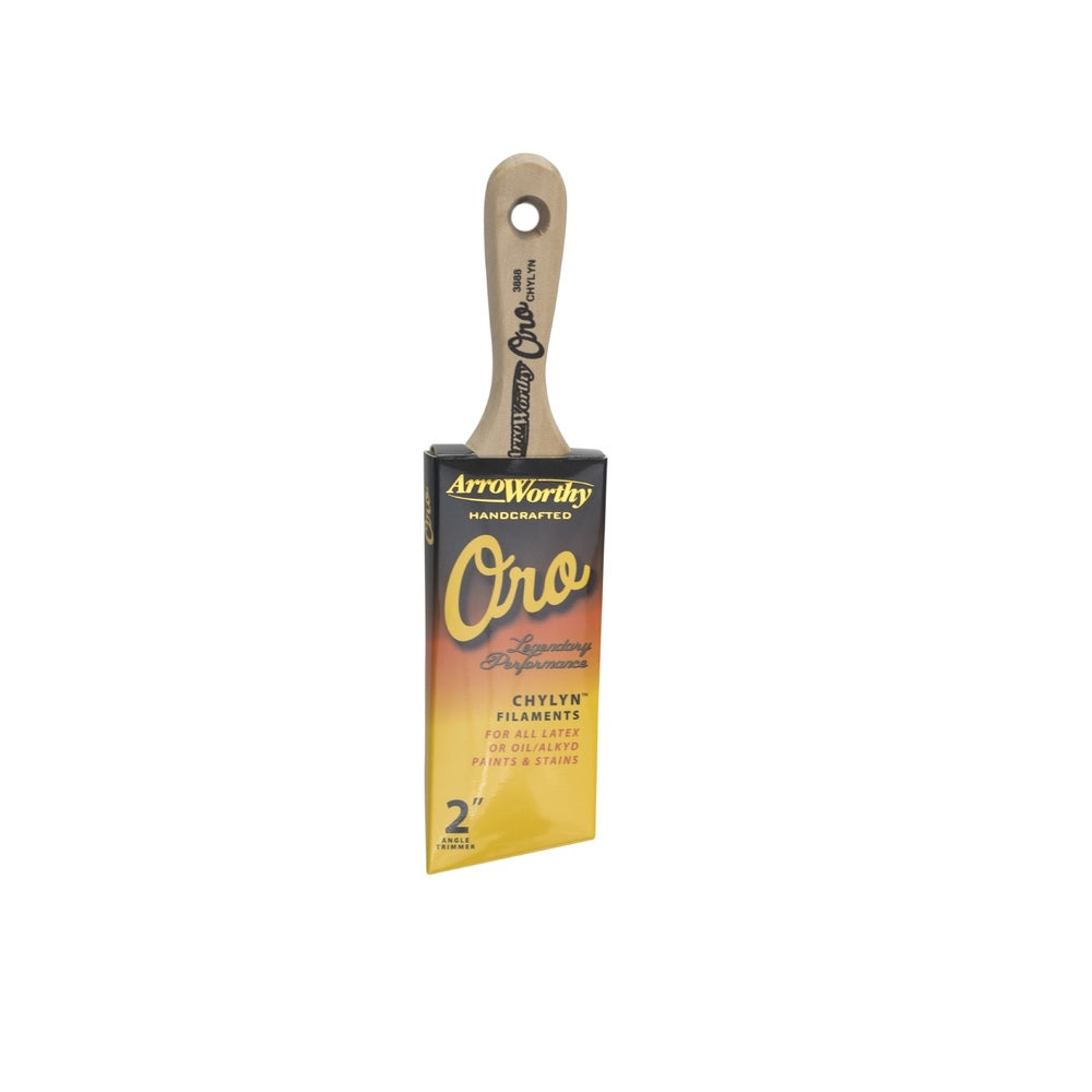 ArroWorthy 3888-2 Oro Angle Sash Trim Paint Brush, 2"