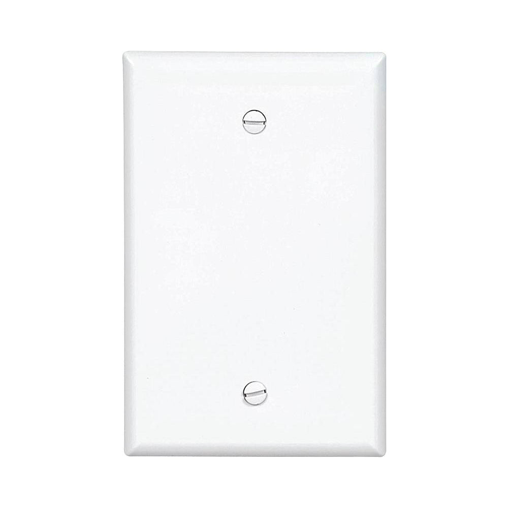 Cooper Wiring PJ13W Blank Mid Size Wall Plate, 1 Gang, White