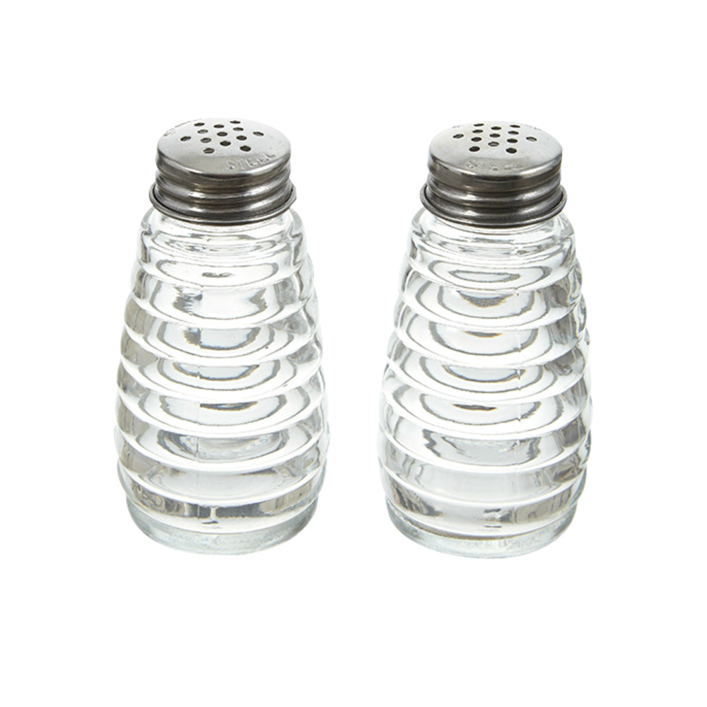 Arrow Plastic 845 Salt & Pepper Shaker Set, Clear