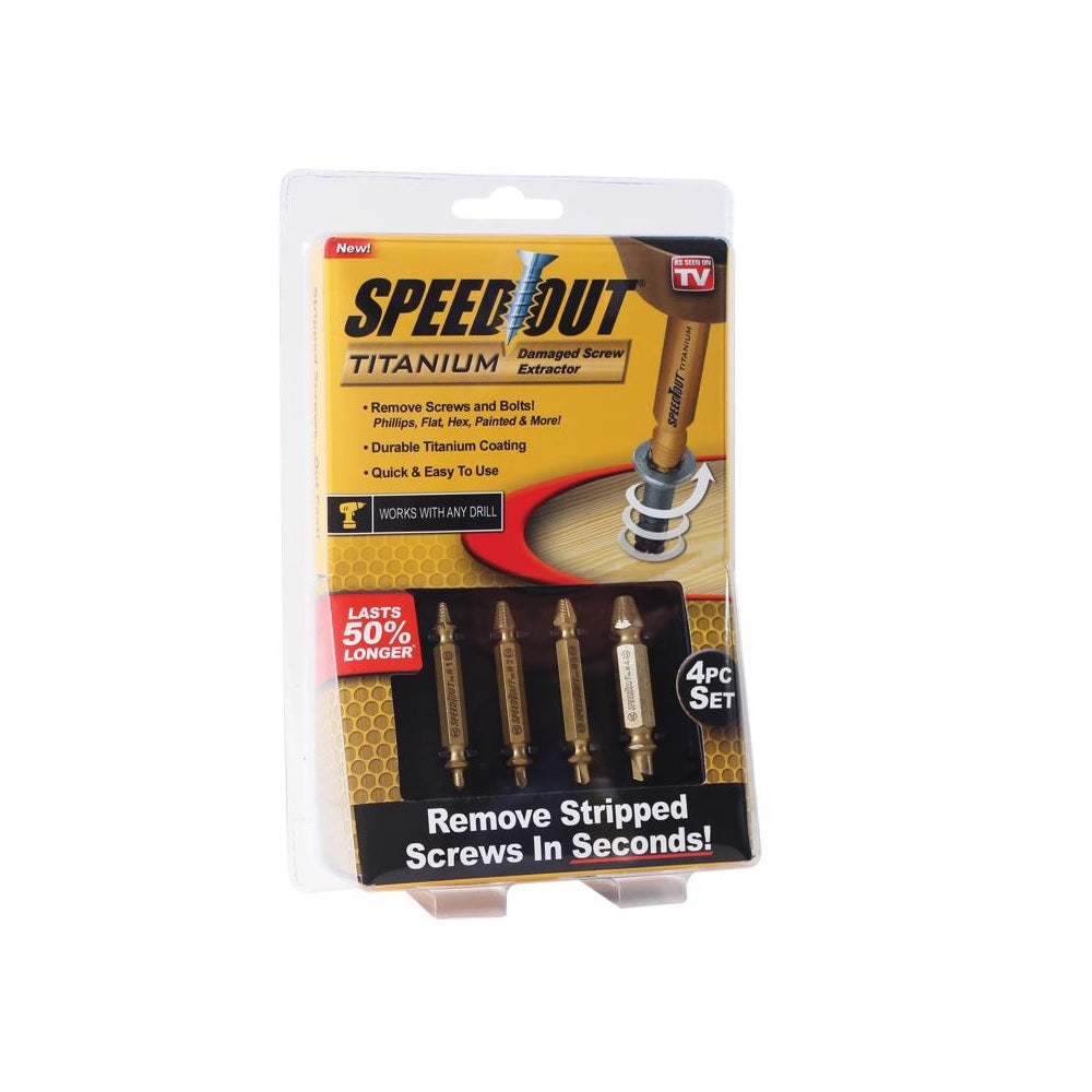 As Seen on TV 1000366 Speed Out Screw Extractor Tool, Brown