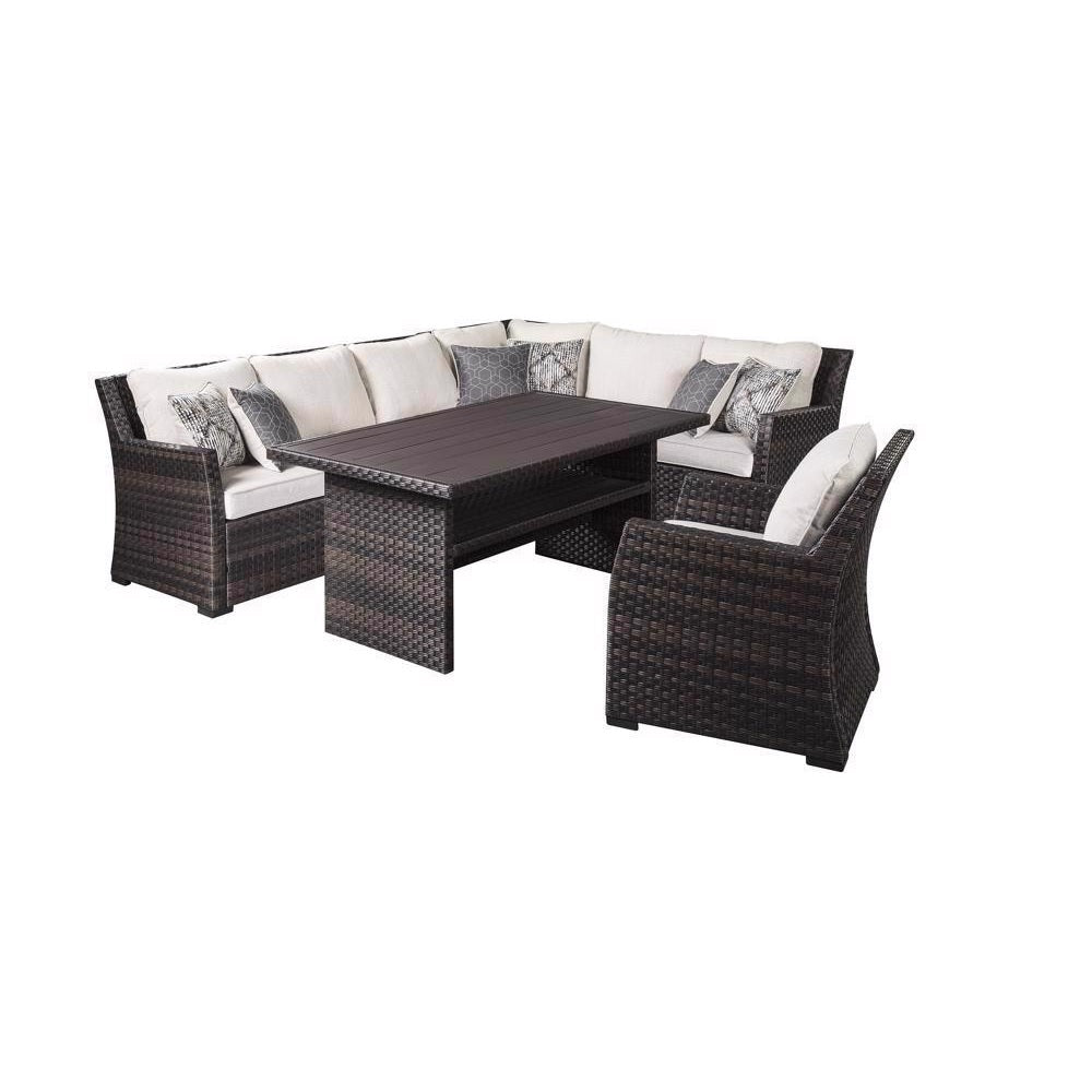 Ashley P455-625 Easy Isle Contemporary Deep Seating Set, Aluminum