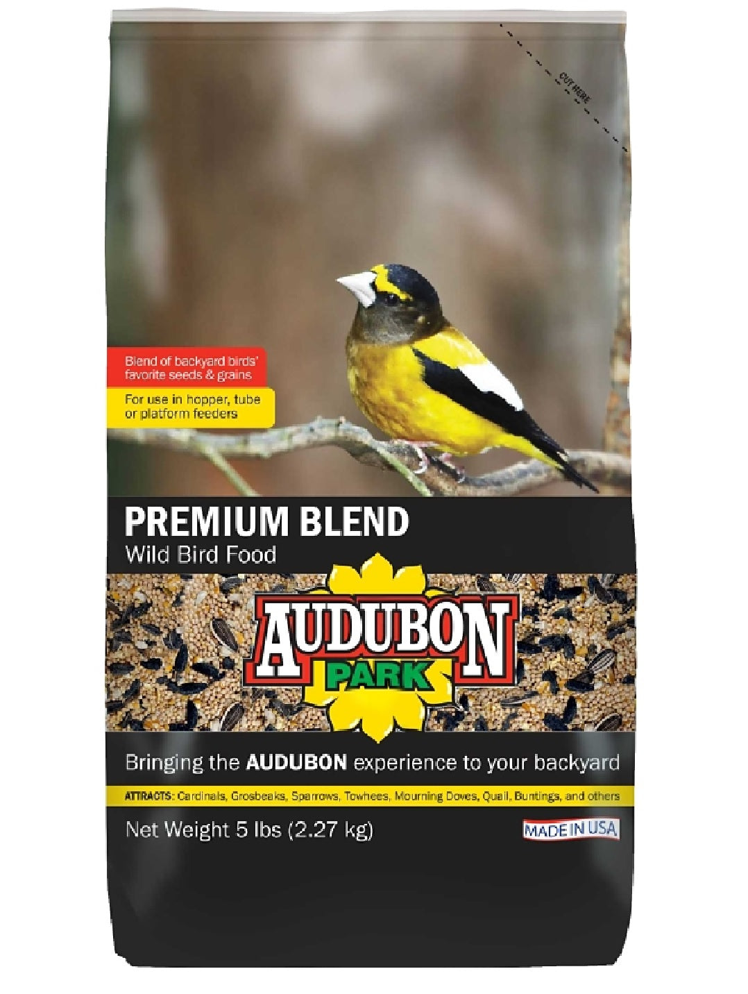 Audubon Park 12225 Premium Blend Wild Bird Food, 5 Lbs