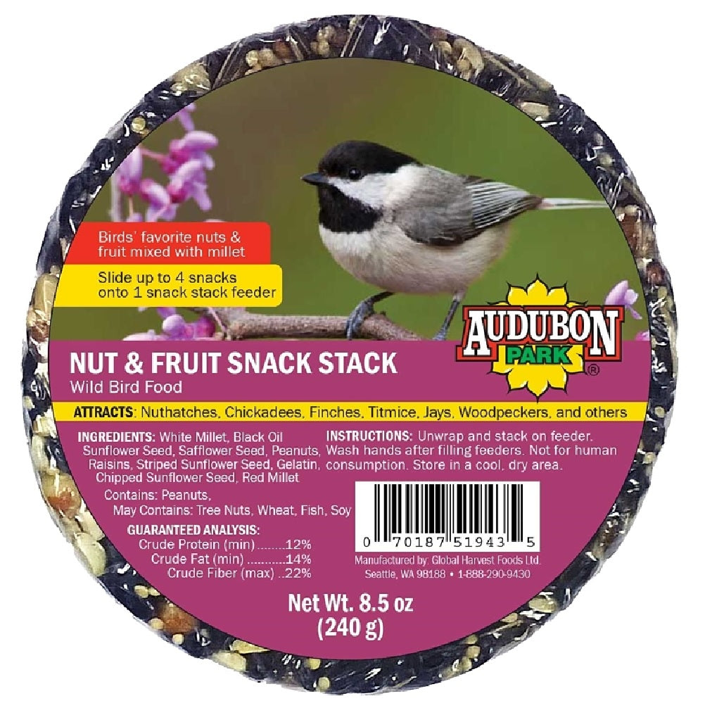 Audubon Park 13142 Wild Bird Food Snack Stack, 8.5 Oz