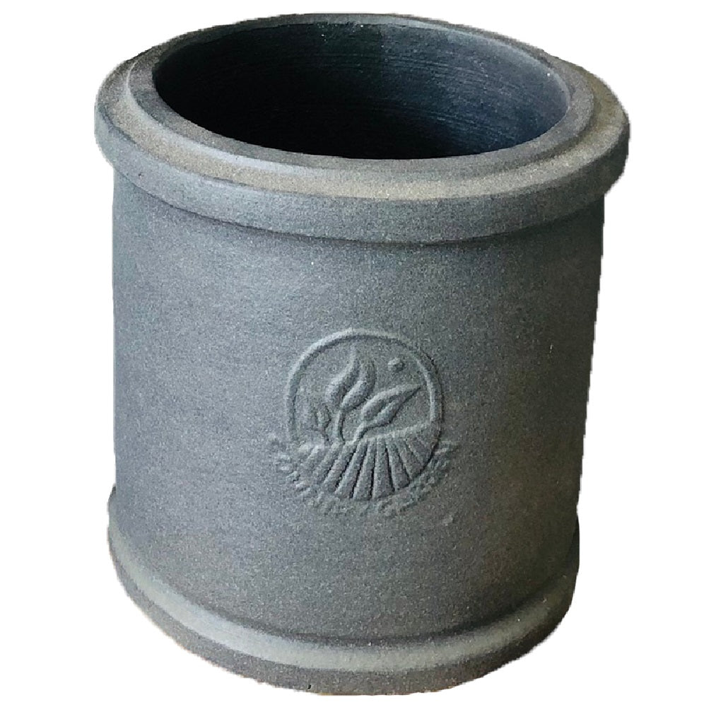 Avera ATC287060-P55 Cylinder Flower Pot, Terracotta, Gray, 6"