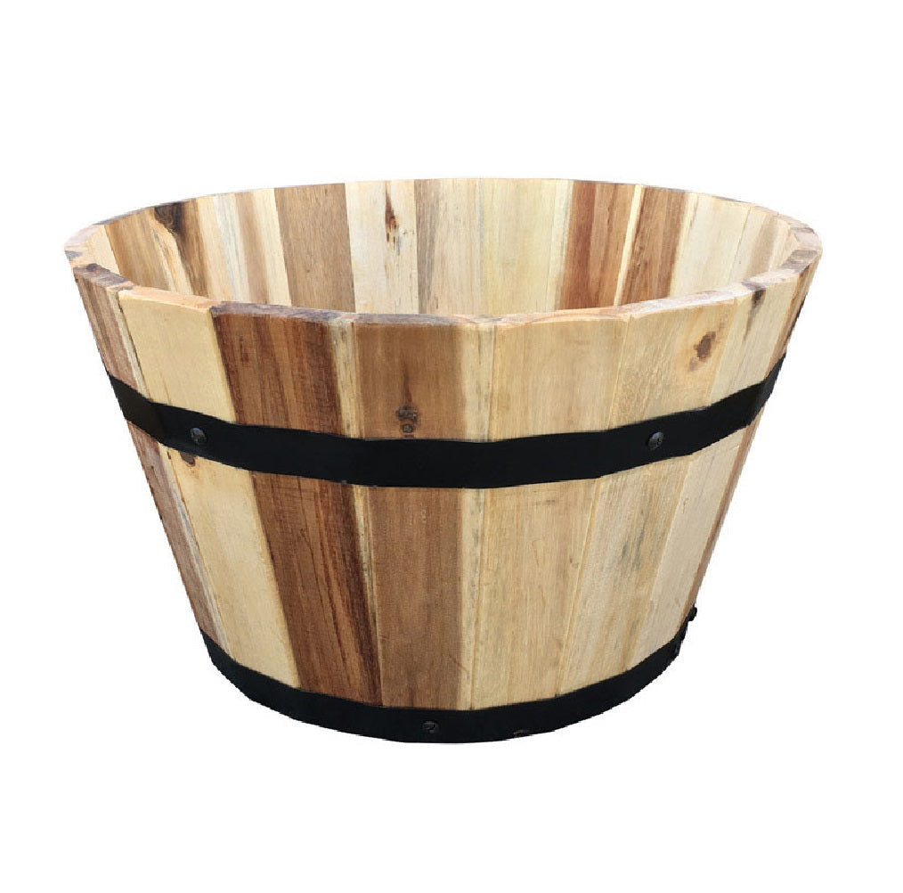 Avera AWP304160 Traditional Planter, Wood, Natural, 9.5 Inch