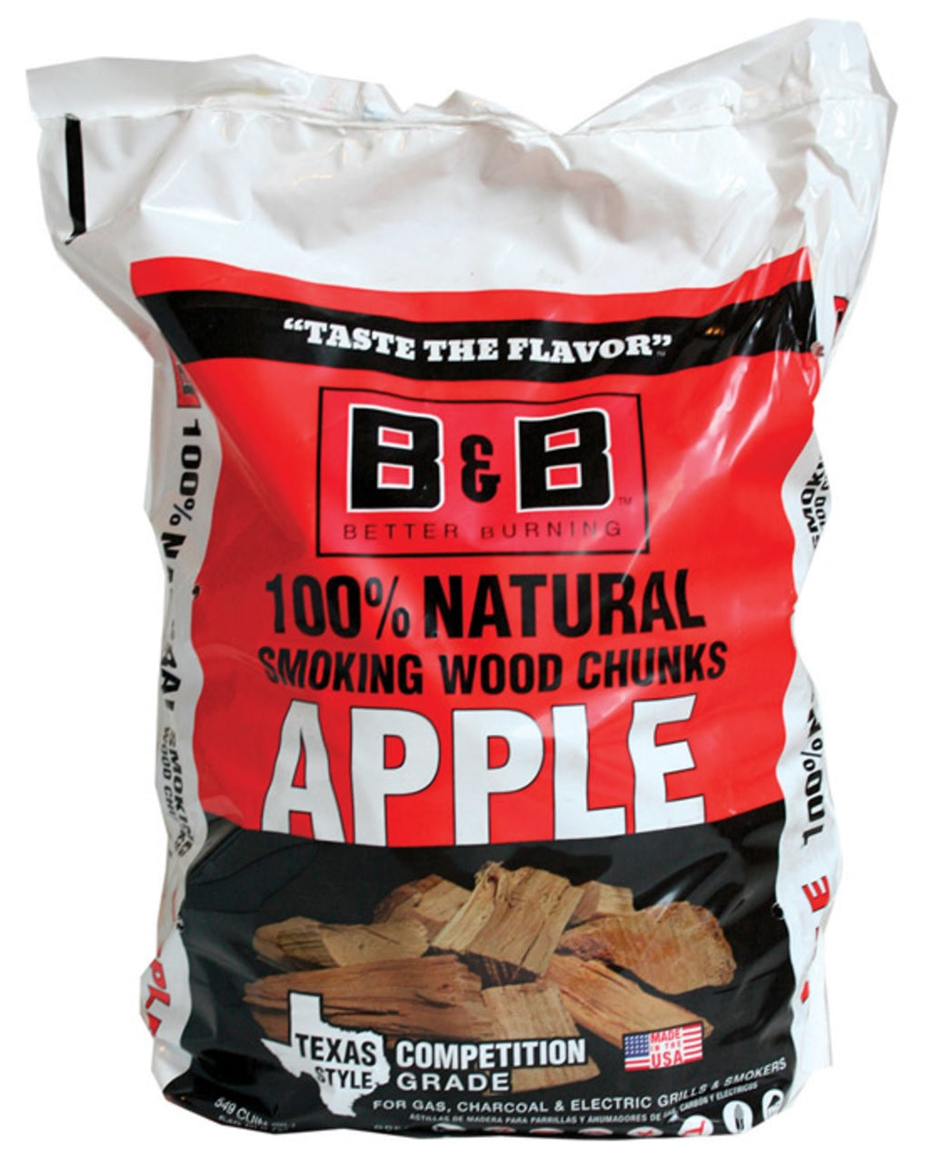 B & B Charcoal 00141 Wood Smoking Chunks, 549 Cubic Inch