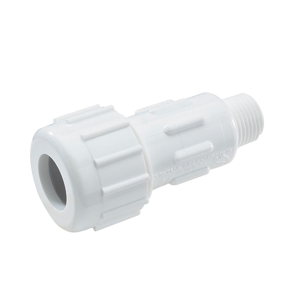 B & K 161-106 Compression Union Adapter, 1-1/4 Inch, White