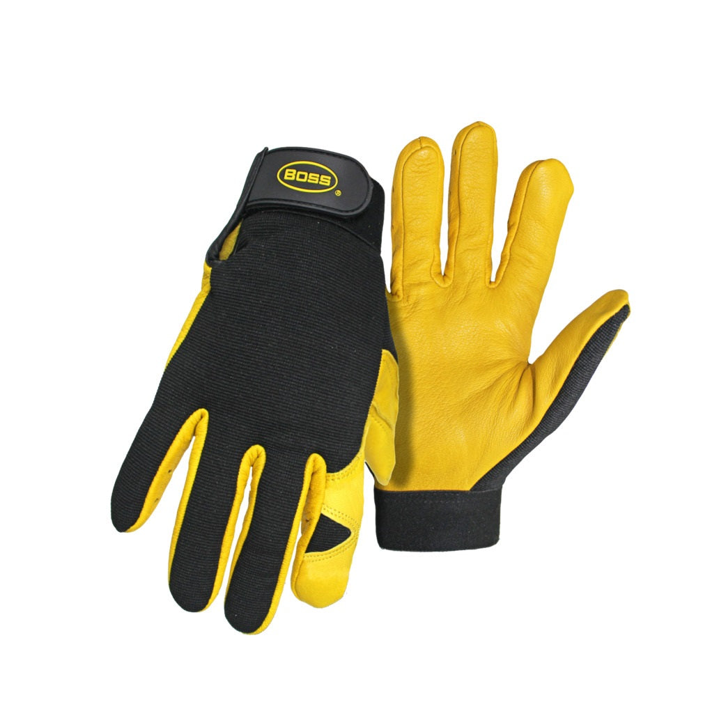 BOSS 4087M Guard Deerskin Spandex Palm Glove, Medium