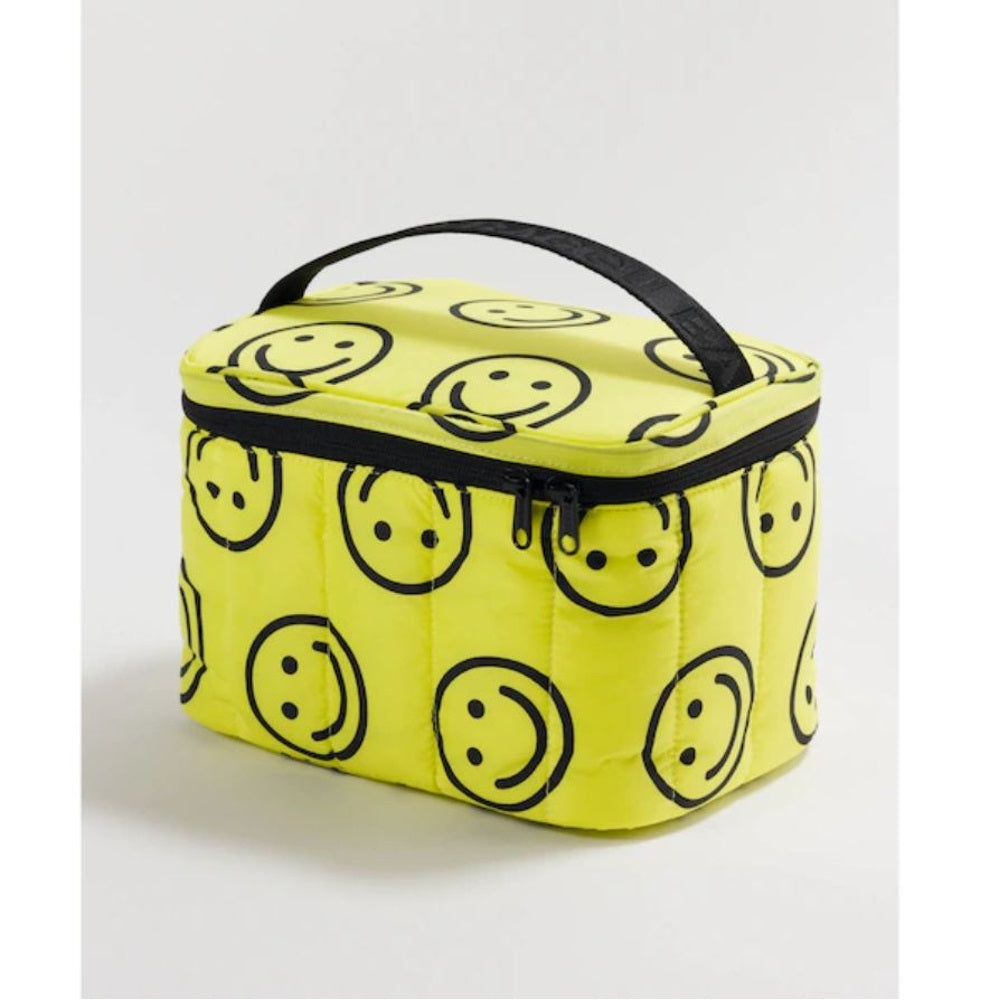 Baggu YELLOW HAPPY Puffy Lunch Bag, Yellow