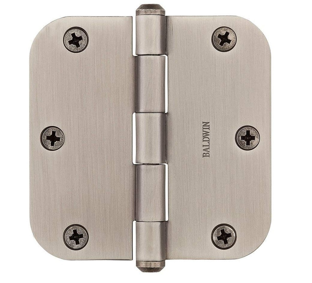 Baldwin 9BR7024005 Radius Hinge, Matte Antique Nickel