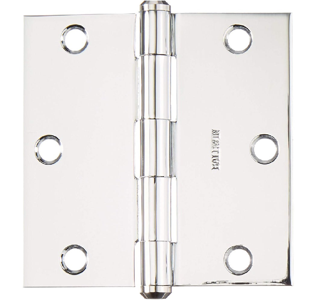 Baldwin 9BR7025003 Square Hinge, Polished Chrome