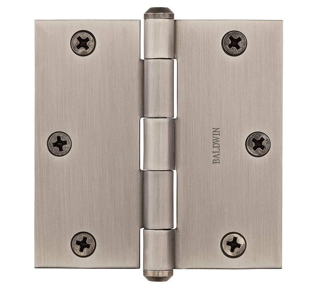 Baldwin 9BR7025005 Square Hinge, Matte Antique Nickel