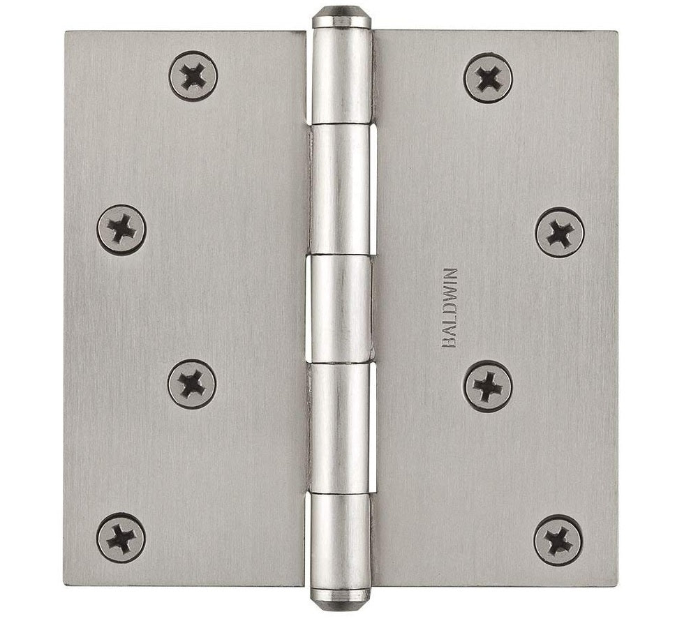 Baldwin 9BR7028002 Square Hinge, Satin Nickel