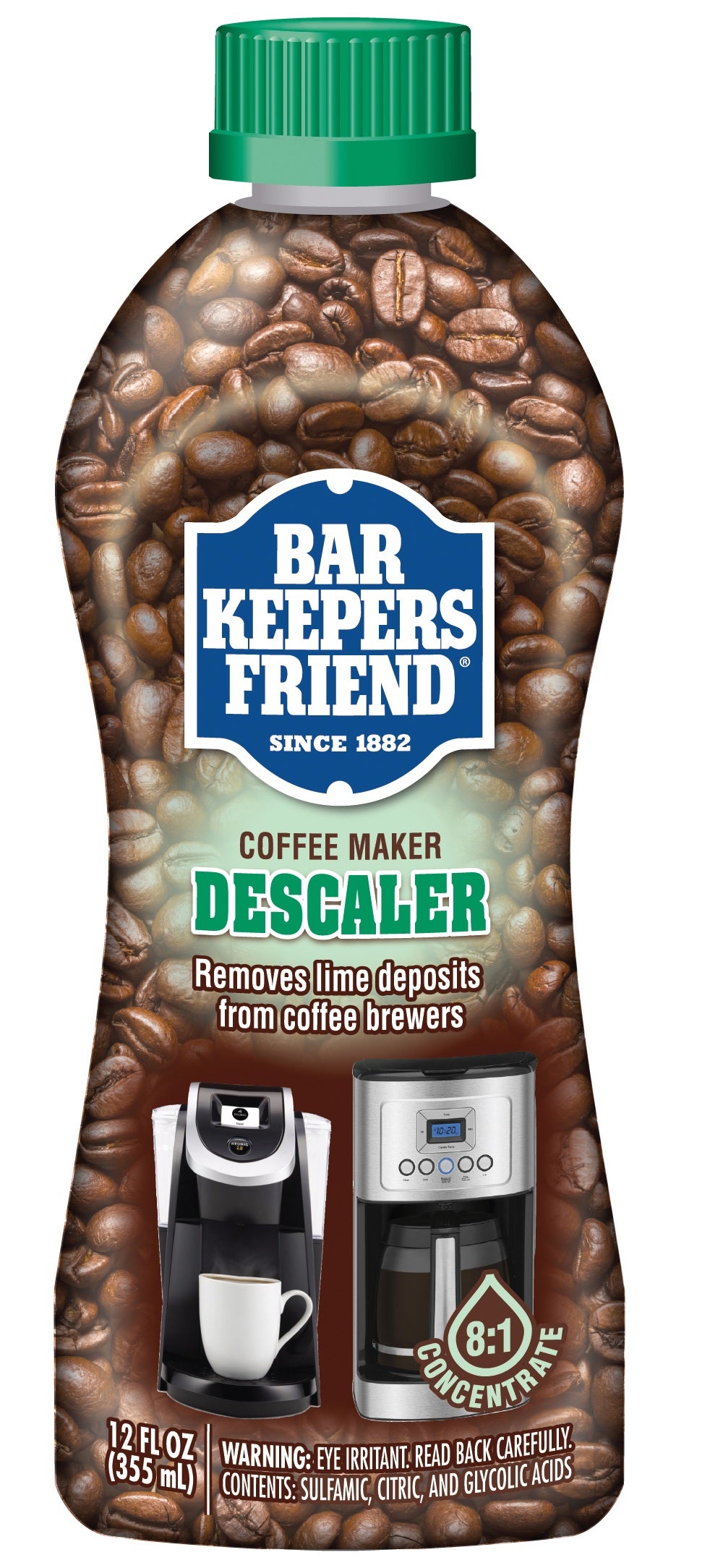 Bar Keepers Friend 11810 Coffee Maker Descaler, 12 Oz