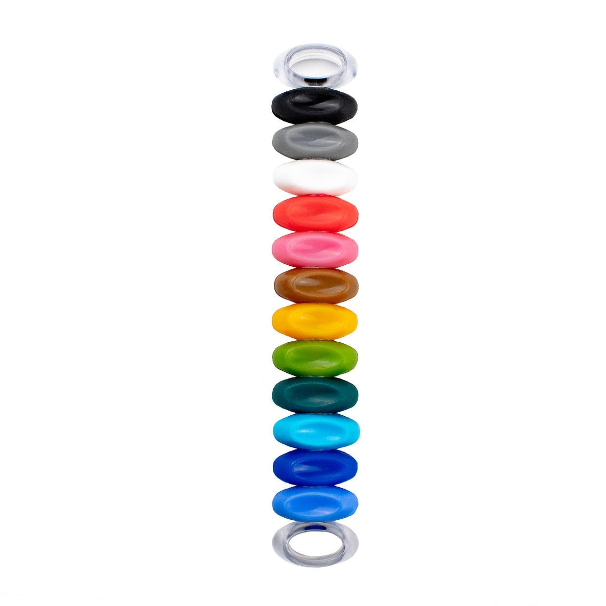 BarY3 BAR-0758 Glass Markers, Assorted Color, Silicone