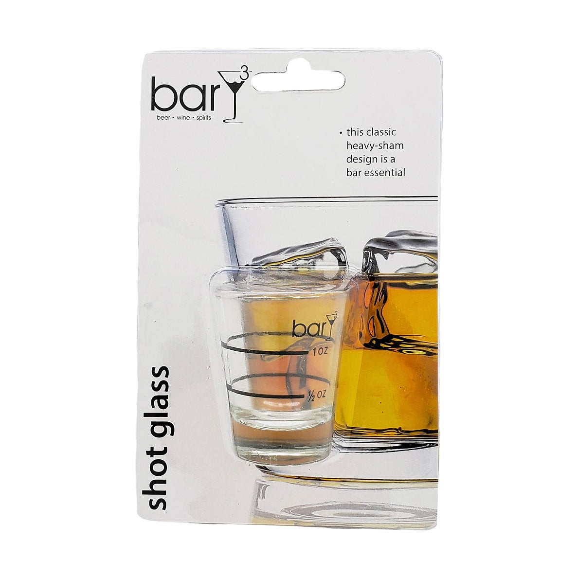 BarY3 BAR-0140 Shot Glass, Clear, Glass