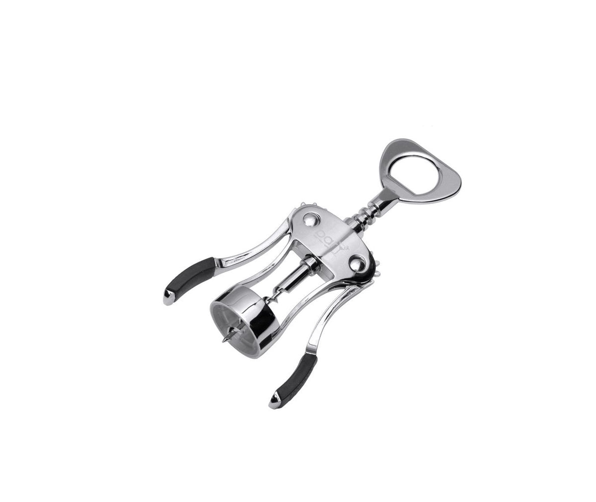 BarY3 VIO-0068 Wing Corkscrew, Black/Silver, Zinc Alloy