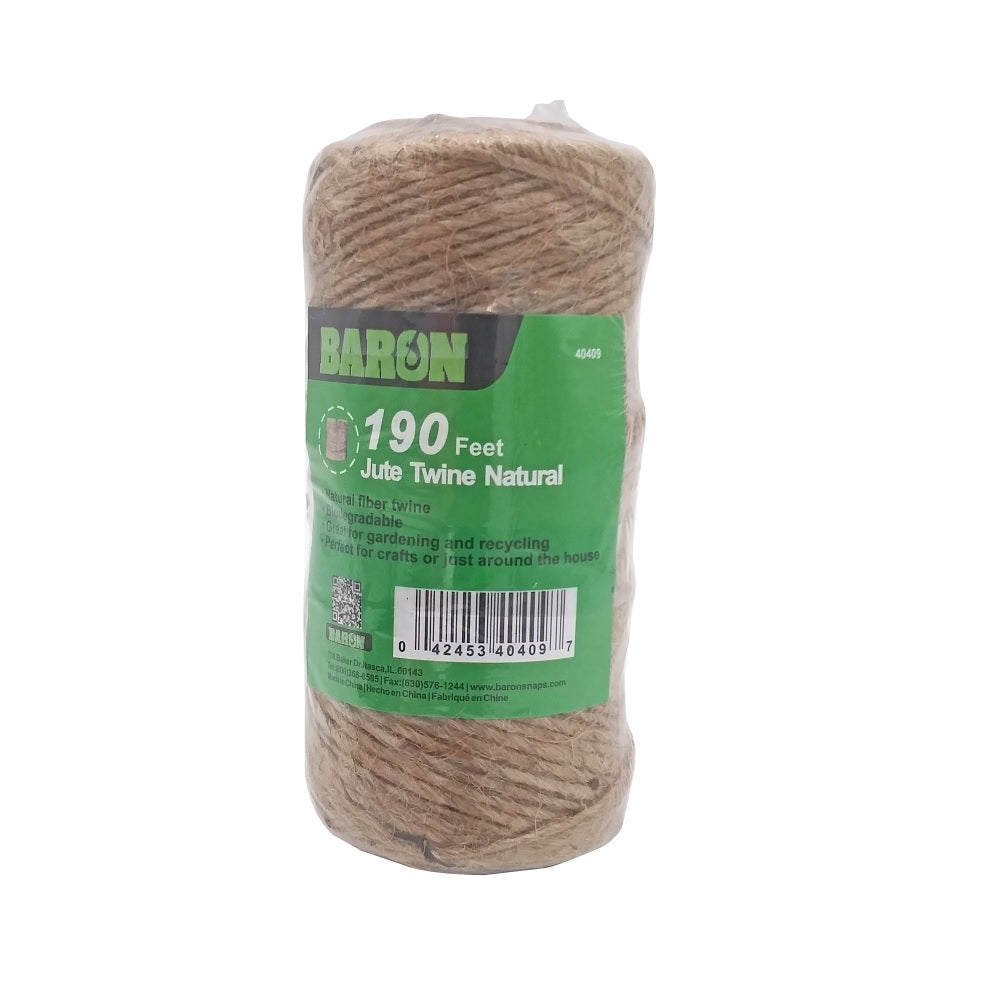 Baron 40409 Jute Twine, 1/8 Inch x 190 Feet