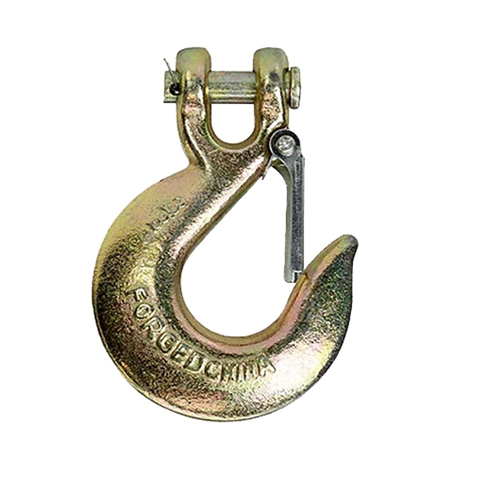 Baron 331L-1/4-70 Clevis Slip Hook with Latch, Yellow Chromate