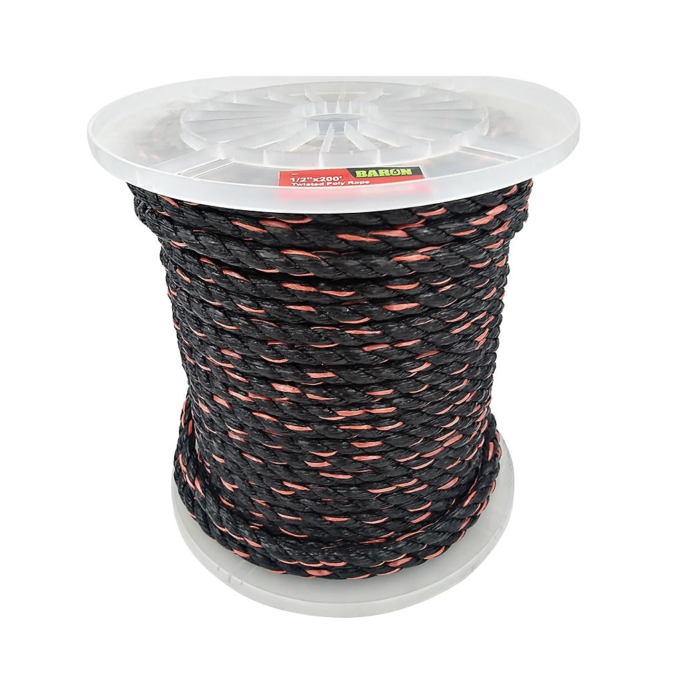 Baron 54613 Twisted Rope, 1/2 Inch x 200 Feet