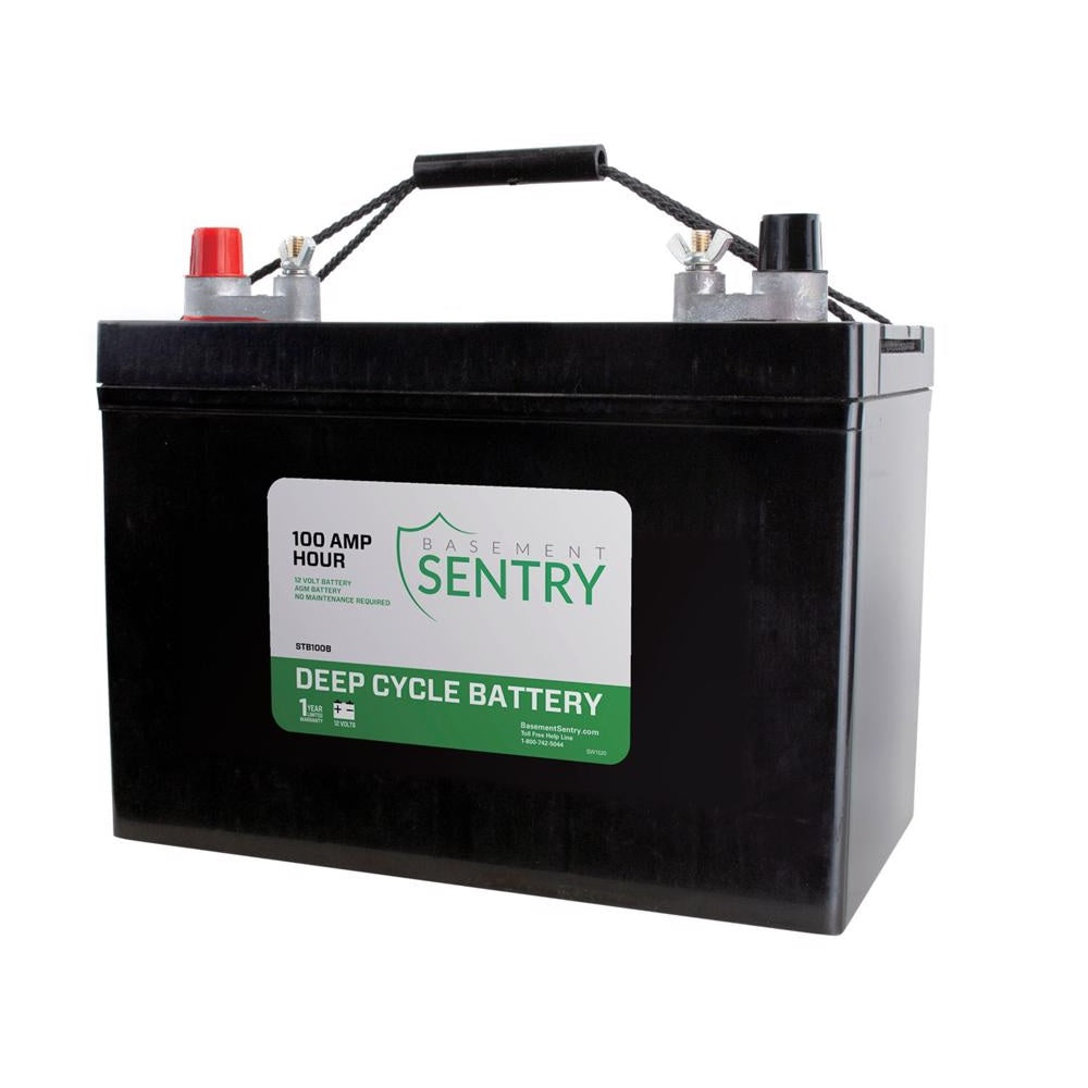 Basement Sentry STB100B Deep Cycle Battery, 100 AMP