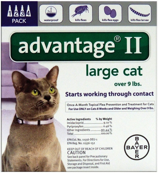 Bayer 81520224-APC Advantage II Flea Control Large Cat, 0.108 Oz