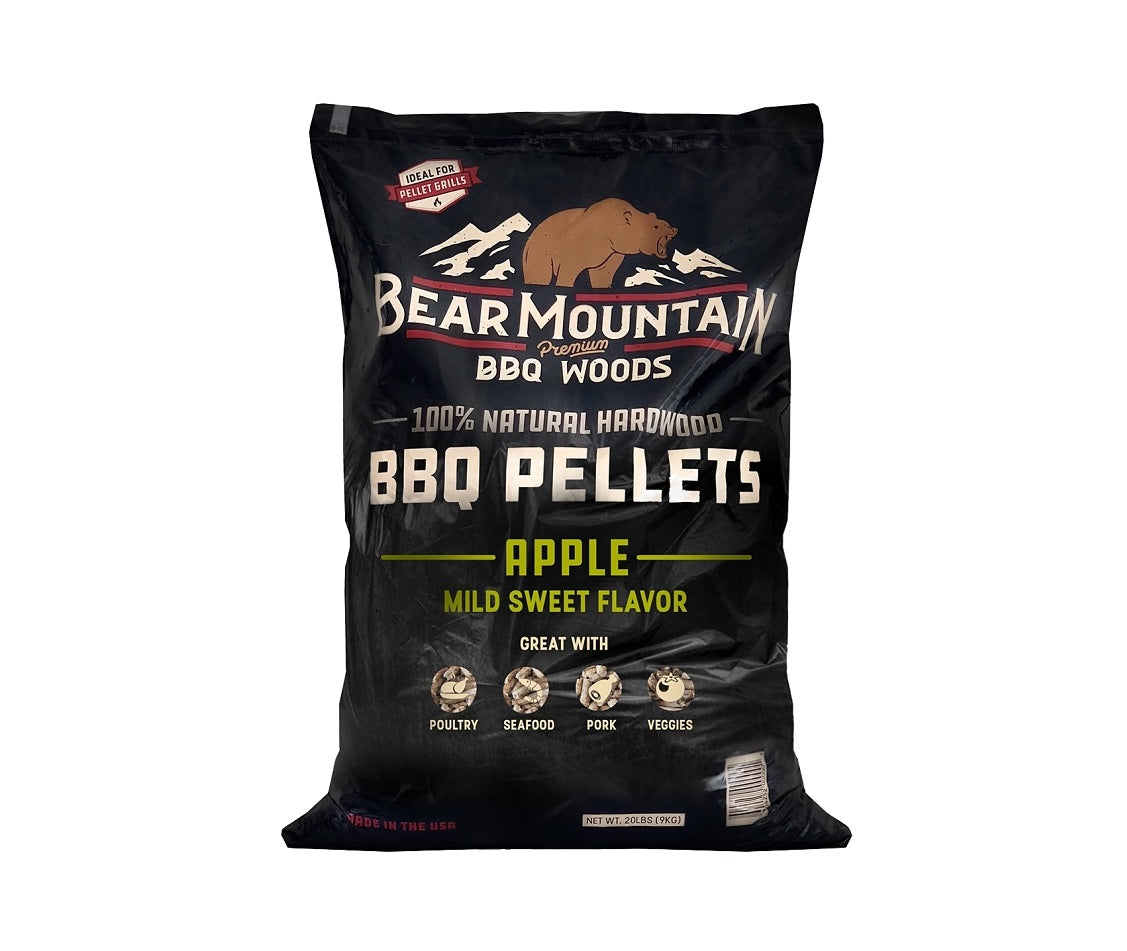 Bear Mountain FK12 BBQ Pellet, Hardwood, Apple, 20 lbs