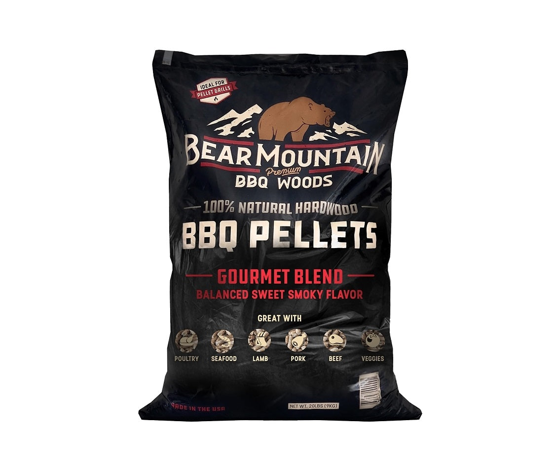 Bear Mountain FK99 BBQ Pellet, Hardwood, Gourmet Blend, 20 lbs