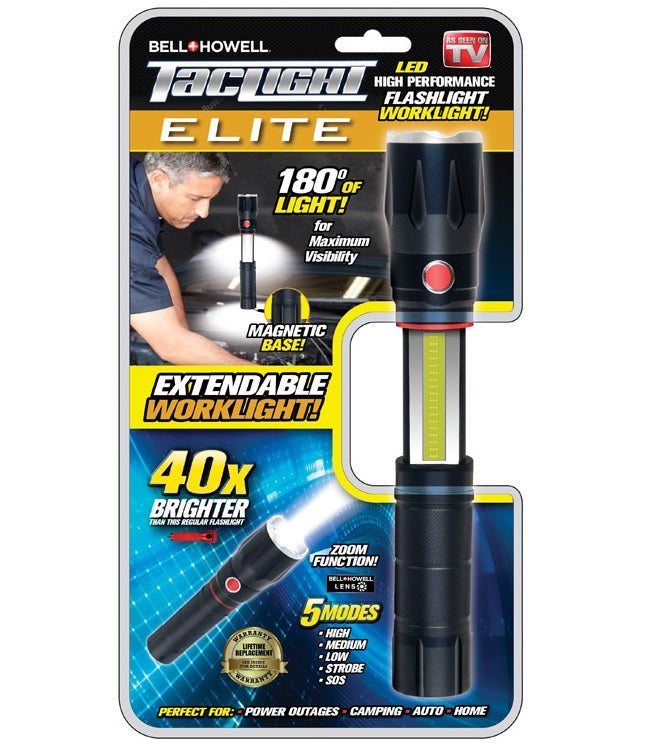Bell+Howell 2010 As Seen On TV LED Extendable Flashlight, Black