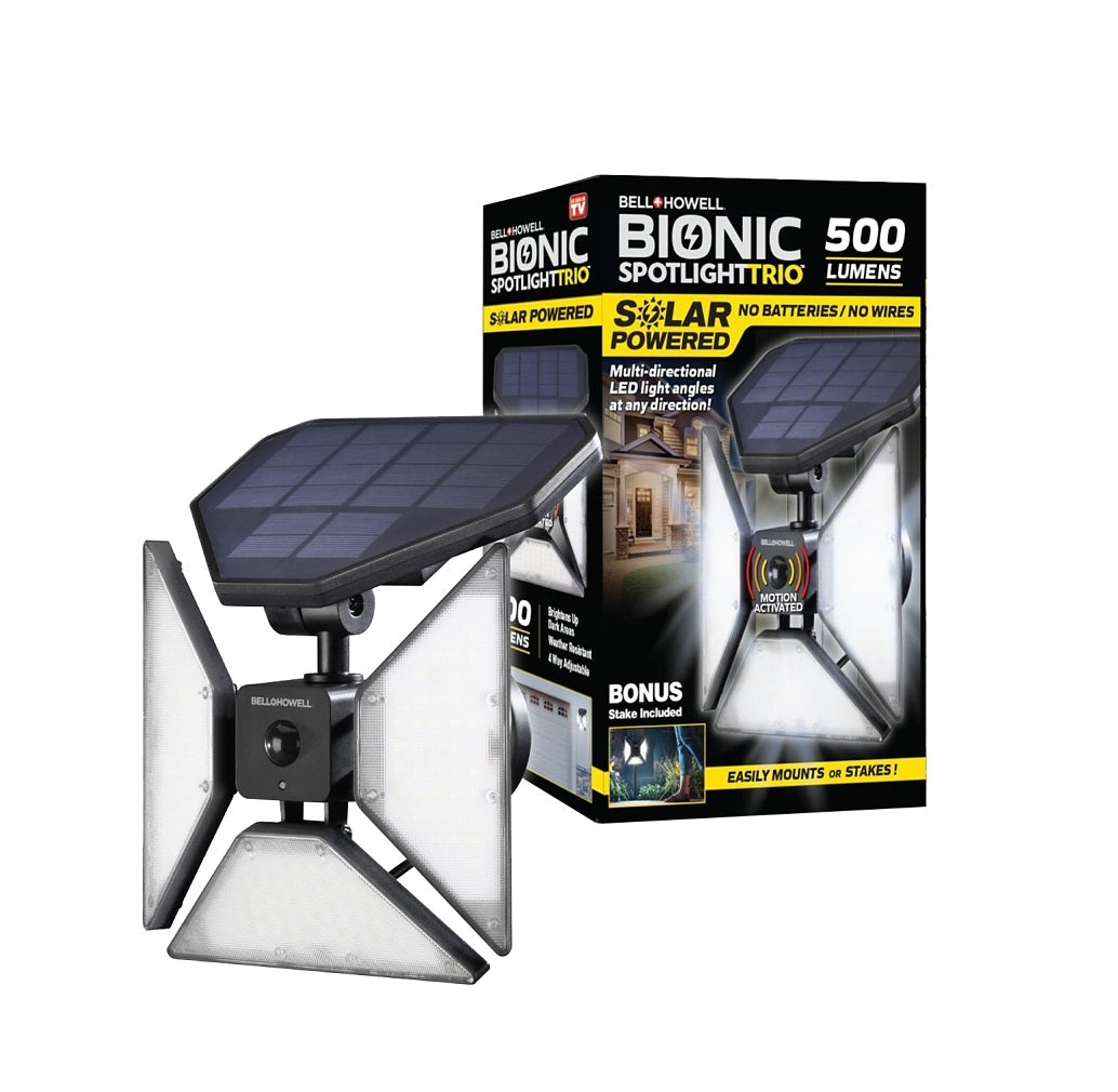 Bell+Howell 7844 Bionic Series Solar-Powered Spot Light, 3-Lamp